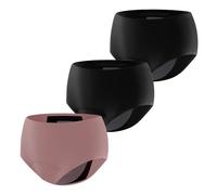 Carer Pack de 3 Braguitas de Incontinencia para Mujer, Ropa Interior Menstrual Flujo Abundante Reutilizable con Almohadilla de 150 ml para Incontinencia Moderada y Uso Nocturno Menstruación Talla M