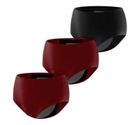 Carer Pack de 3 Braguitas de Incontinencia para Mujer, Ropa Interior Menstrual Flujo Abundante Reutilizable con Almohadilla de 150 ml para Incontinencia Moderada y Uso Nocturno Menstruación