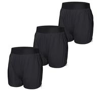 Carer Pack de 3 Cubrepañales para Adultos Bragas Impermeables Antifugas Sin Ruido Tipo Bóxer con Perneras Ajustables Ropa Interior para Incontinencia Lavable Bragas de Plástico Unisex Negro Talla L