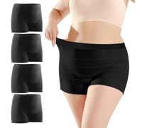 Carer Pack de 4 Bragas Desechables Posparto Cintura Alta Braguitas Transpirable y Elástico para Embarazo, Después del Parto y Cesárea