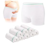 Carer Pack de 8 Bragas Desechables para Posparto Sin Costuras y Sin Presión en el Abdomen Alta Elasticidad y Cómodas, Ideales para Embarazo Cesárea e Incontinencia Talla XXL