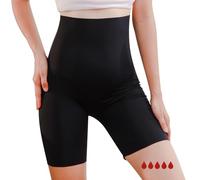Carer Shorts Deportivos Menstruales 50 ml con Función Braguita Absorbente Cintura Alta Gran Elasticidad Ropa Interior Postparto Ideal para Deporte Menstrual Yoga Correr Fitness Talla XL