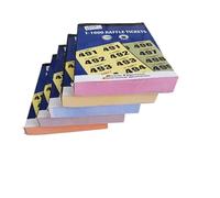 CARESTARZ 1-1000 libros de boletos de rifa - 4 libros de boletos para guardarropa - Sorteo de la suerte, sorteo de premios y eventos de caridad.