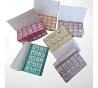 CARESTARZ 1-500 libros de boletos de rifa, 6 libros de boletos de guardarropa, sorteo de tombola de la suerte, sorteo de premios y eventos benéficos.