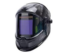 Careta Soldar Automatica,Casco de Soldadura Máscara de soldador 100 x 95 mm, gran vista, casco soldadura con oscurecimiento automático, color verdadero, DIN4 1/1/1/2(Black1)