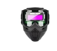 Careta Soldar, Mascara Soldar Gafas de soldadura con oscurecimiento automático, equipo de protección laboral, protector facial, banda ajustable, máscara de soldador resistente a impactos, protector fa