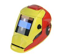 Careta Soldar, Mascara Soldar Máscara protectora for soldar con oscurecimiento automático solar y pantalla LCD dual, gorra for soldar, casco for soldar montado en la cabeza(TRUE COLOE)