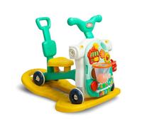 CARETERO - Ayuda de Aprendizaje para Bebés - Babywalker 5en1 - a Partir de 12 Meses con Tablero de Aprendizaje - Juego y Andador - Aprender a Caminar y Desarrollar la Motricidad Fina - Turquesa