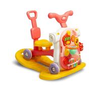 CARETERO - Ayuda de Aprendizaje para Bebés - Babywalker 5en1 - a Partir de 12 Meses con Tablero de Aprendizaje - Juego y Andador - Aprender a Caminar y Desarrollar la Motricidad Fina - Rosa