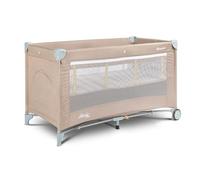 CARETERO Cama de Viaje Bebé Basic Plus con Colchón 120x60 cm - Cama de Viaje Plegable para Bebés hasta 15 kg - Desde el Nacimiento hasta los 4 Años - Bolsa de Transporte - Beige