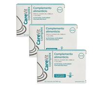 CAREVIT COMPLEX Nutrición Capilar Avanzada | Con Antioxidantes, Vitaminas y Activos Especializados | Favorece un Cabello más Fuerte, Denso, Resistente y Saludable Desde el Interior (X3)