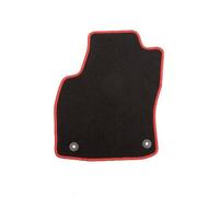 carfashion 226442 Auto Juego de felpudos para 5 F10 Sedan xDrive, diseño Año: 03.2010-para la Tiempo, borde: Rojo gekettelt con fijaciones