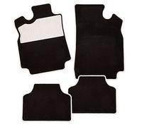 CarFashion 236552 Juego de alfombrillas, 4 piezas, Blanco