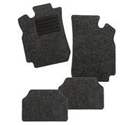CarFashion 254811 Auto Alfombra Soporte sin Juego de alfombrillas para Matte plana BasicRips-Textil, Negro, 4-Piezas