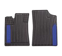 Carfashion 262361 Silverstone, Allwetter Matte Ab1, Alfombrillas Delantera De 2 Piezas, Tpe Alfombrilla De Goma Negro, Auto Soporte Sin Juego De Alfombrillas Para Matte Plana