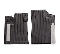 Carfashion 263349 Silverstone, Allwetter Matte Ab1, Alfombrillas Delantera De 2 Piezas, Tpe Alfombrilla De Goma Negro, Auto Soporte Sin Juego De Alfombrillas Para Matte Plana