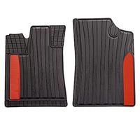 Carfashion 264209 Silverstone, Allwetter Matte Ab1, Alfombrillas Delantera De 2 Piezas, Tpe Alfombrilla De Goma Negro, Auto Sin Juego De Alfombrillas Para Matte Plana