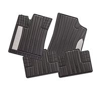 CarFashion 265903 Silverstone | Allwetter Matte AB1 | Alfombras 4 Piezas | TPE Alfombrilla de Goma Negro | Farbiger Uso en Gabon Gris | Auto pie sin Juego de Alfombrillas para Matte Plana