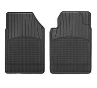 CarFashion Alfombrilla Universal para Todo Tipo de climas A1, 2 Piezas, Alfombrilla de Goma TPE Negra, Juego Universal de Alfombrillas sin Soporte
