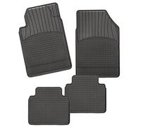CarFashion Juego de Alfombrillas para Todo Tipo de Clima A1, en Negro, 4 Piezas, sin Soporte para