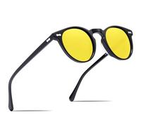 Carfia Gafas de Conducción Nocturna Car Motorbike Goggles Headlights Anti-glare Night Vision Driving Yellow Lenses Glasses Gafas de Visión Nocturna