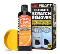 Carfidant Eliminador de arañazos y remolinos, lo último en removedor de arañazos para coche, restaurador de esmalte y pintura, reparación fácilmente de arañazos, manchas de agua Kit de amortiguación