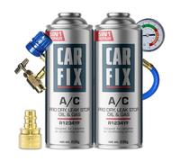 CARFIX, sustituto r1234yf, Sellador, refrigerante para aire acondicionado de automóviles, equivalente a 660 g, 2 latas, 5 en 1, 235g,
