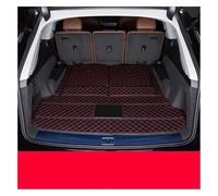 Carga Bandeja Suelo Alfombra Para Q7 7 Plazas 2022 Esteras Para Maletero De Coche De Cuero Revestimiento De Carga Alfombrilla Protectora Para Maletero Trasero(2)