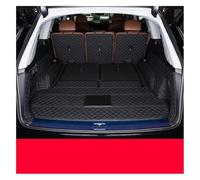 Carga Bandeja Suelo Alfombra Para Q7 7 Plazas 2022 Esteras Para Maletero De Coche De Cuero Revestimiento De Carga Alfombrilla Protectora Para Maletero Trasero(8)