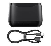Carga de batería para cámara de acción con funda para tarjeta MicroSD para gestión de energía Action5Pro e indicadores fáciles de luces de triple base de carga de batería