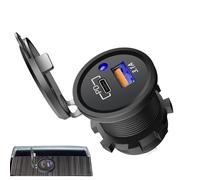 Carga De Coche USB C - Adaptador USB para Encendedor | Adaptador de Encendedor Cargador De Coche 2 Puertos | Adaptador De Encendedor De Coche Con Tapa | Adaptador De Cargador De Coche Doble