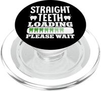 Carga de Dientes Rectos por Favor Espere ortodoncia ortodoncia PopSockets PopGrip para MagSafe