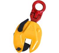 Carga de trabajo de 0,8/1/2 toneladas abrazadera de placa vertical, Abrazadera de placa de acero industrial Apertura de ajustable, Abrazadera de elevación de chapa metálica Para levantar(Size:1T)