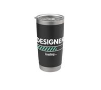 Carga de trabajo Diseñador Creativo Artista Gráfico Profesional Vaso térmico de acero inoxidable de doble pared