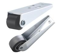 Carga pesada, rueda de soporte larga, dispositivos de alto rendimiento, rueda de carga, rueda de rodillo lisa, soportes laterales, muebles, rueda lisa para reparación de muebles