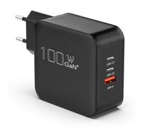 Cargador 100W USB C, PD 3.0 GAN 3 Puertos, Cargador rápido, Cargador Tipo C, Cargador Adaptador Compatible con para MacBook Pro/Air, iPhone 16/15/14/13/12, iPad Pro, Samsung Galaxy S24/23 Ultra
