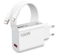 Cargador 100W y Cable USB C para Xiaomi Poco F8 Pro F8 Ultra Mi 17 Pro MAX 5G, Hypercharge Rapida Carga Turbo Adaptador de Cargador y 1 Metro Cable Tipo C 6A para Xiaomi Redmi K90-Pro MAX 15T Mi Pad