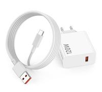 Cargador 120W Carga rápida para Xiaomi 17T Pro Poco F7 Ultra F4 GT F6 Pro