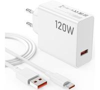 Cargador 120W Carga rápida para Xiaomi 17T Pro Poco F7 Ultra F4 GT F6 Pro | para Hyper-Charge Combo con Cable USB C 2m para Xiaomi Redmi Note 17 14 15 Pro+ 5G 14T 15T 17 Ultra Poco X8 F9 Ultra 17T