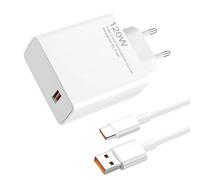 Cargador 120w con Cable USB C de 1m, Cargador Rápido para Note 14 Pro 13 Pro 12, Cargador para 14T Pro/14 Ultra/13T Pro/12T/13, K60 Ultra Poco X6 X4, Cargado USB c Carga