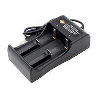 Cargador 18650, Cargador Batería 18650 USB, Compatible con Baterías Recargables Li-Ion 3.7V 18650 21700 20700 26650 18490 18350 17670 17500 16340 14500 10440, Cargador con Luces LED Indicadoras