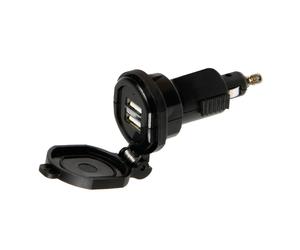 Cargador 2 USB Optiline toma mechero DIN 2700 mA 12 / 32 V