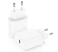 Cargador 20W 2-Pack USB C, Compatible para iPhone16/15/15/14/13/12/11/SE/XS/XR/8, iPad Air 5/4,iPad Pro, Galaxy, Pixel, Carga Rapido Tipo C Cabezal Adaptador Pared Cargado Corriente Charger