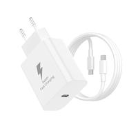 Cargador 25W Tipo C Carga Rápida para Samsung Galaxy A56 A55 A54 5g A53 A55 A34 A33 S25 S24 S23 S22 S21 S20 M53 M54 M34 M33 M34 Note20 Note10 A71 A70 A52 A52S A51 A40 etc,con 2M Cable