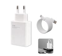 Cargador 33W Carga Rapida y Cable USB C 2M, Adaptador de Corriente USB C, para Xiaomi Redmi 14 13 12 12t 11 Note K60 K50 Poco X6 F5 X5 Mi 9/10 Mi Mix 3, Cargador de Carga Rápida