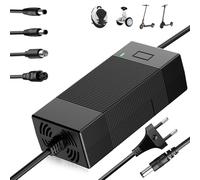 Cargador 42 V 3 A para patinete eléctrico con ventilador, para baterías de 36 V con 4 conectores, cable de carga Hoverboard, compatible con N-inebot, Xiaomi M365, Pro2, Mi 3 y otros
