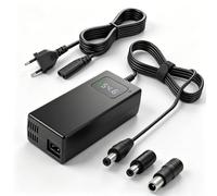 Cargador 54.6V 2A para Scooter Bicicleta Eléctrica, Compatible con Baterías de Litio 48V 13S3.2V, Con Pantalla LED Y Enchufes RCA 8MM Y 5.52.5/2.1Mm