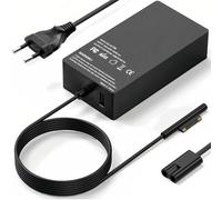 Cargador 65W Microsoft Surface Laptop,65W Adaptador para Microsoft Surface Pro 11/10/9/8/7/7+/6/5/4/3/X,Surface Go 4/3/2/1,Surface Laptop 7/6/5/4/3/2,Surface Book 2/1,Microsoft Cargador,USB Tipo A