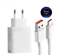 Cargador 67W con Cable de 2M, Cargador de Pared de Carga Rapida para 14, 13, 12, 12t, 12s, 11, 11s, Pro, Plus, Nota K60, K50, Poco X6, F5, X5