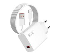Cargador 90W Original con Cable USB C de 2 Metros para Xiaomi, Poco X7 Pro 5G, F6, Hypercharge, Adaptador Turbo 6A, Carga Rápida para mi 15, 14 Pro, 13 Ultra, Redmi K80, Note 13, 12S, 11S
